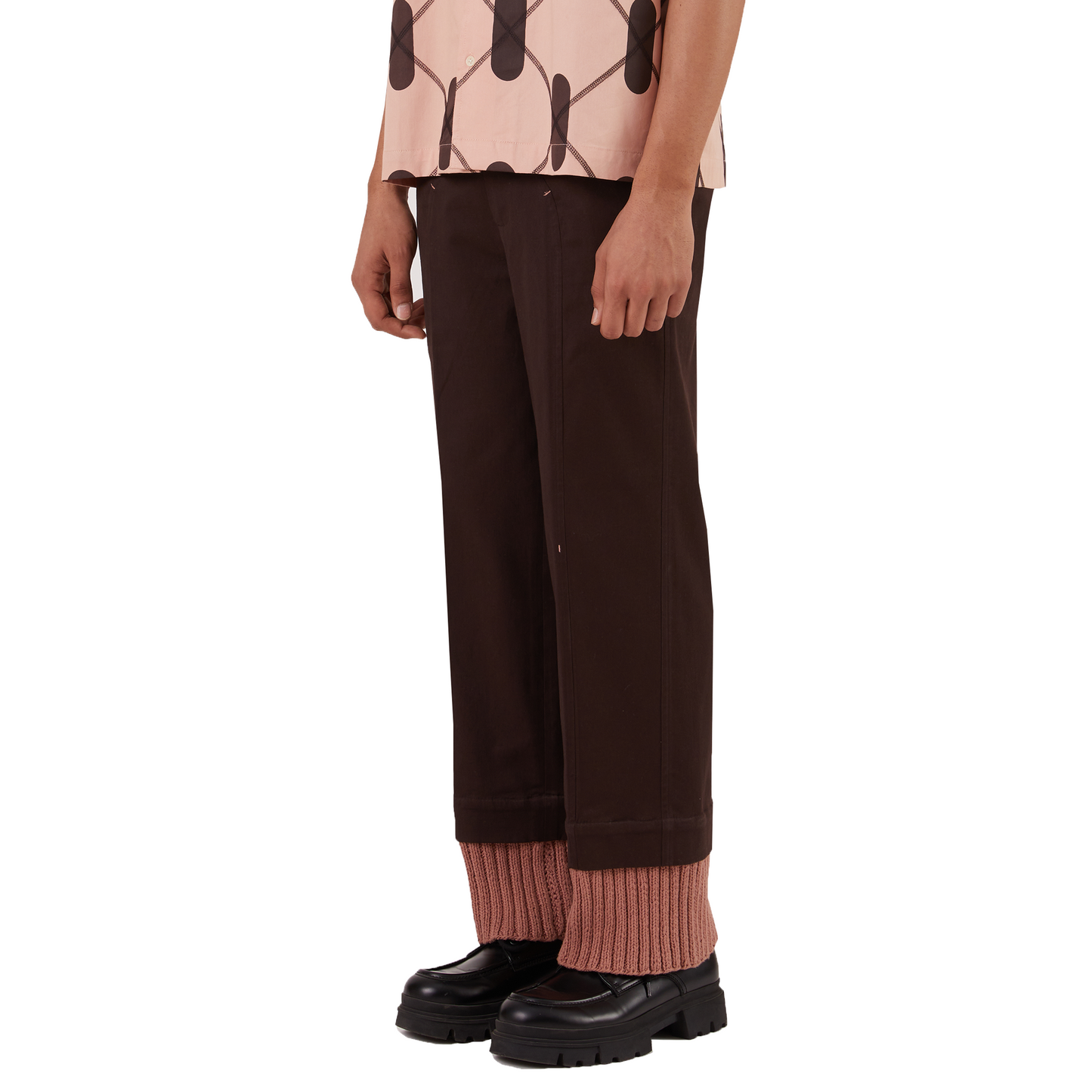Regiment Knit Layered Pants - DB