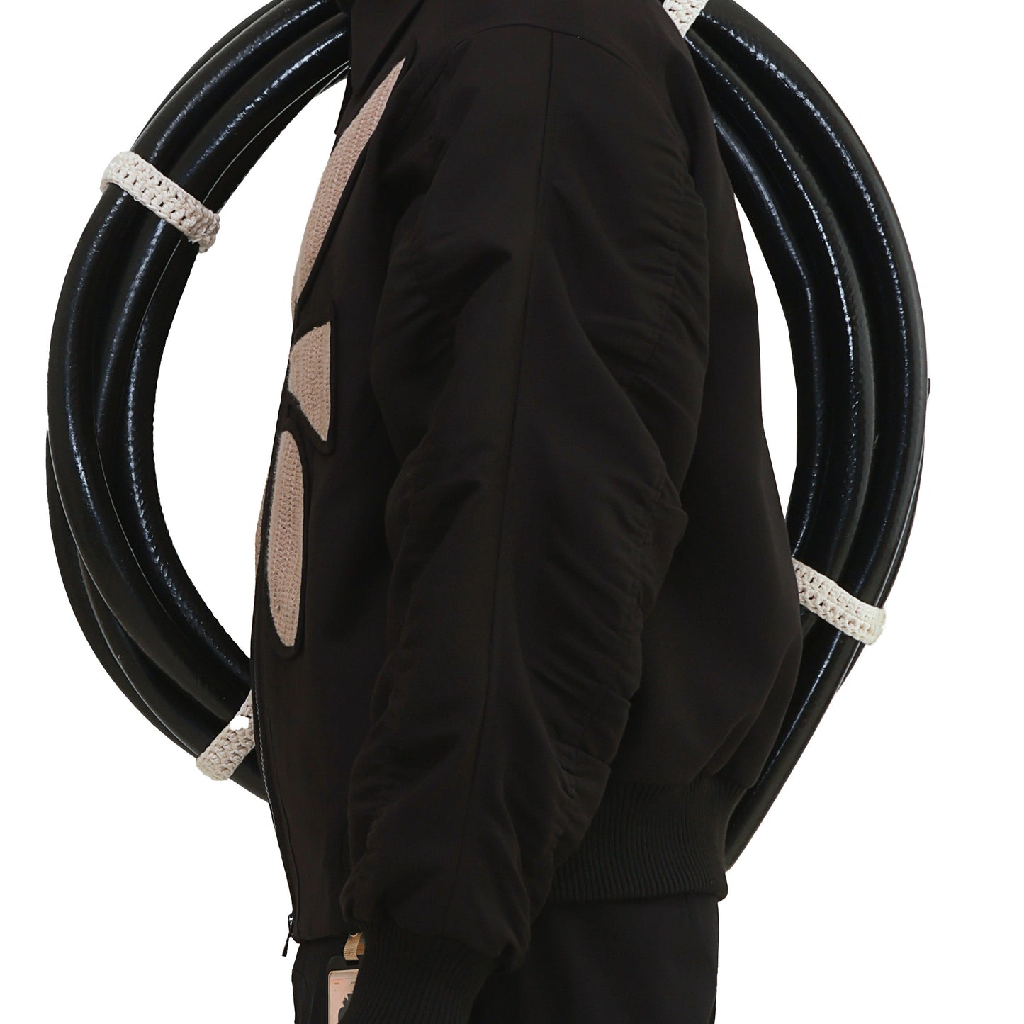 VERTEBRAE BOMBER JACKET- BL