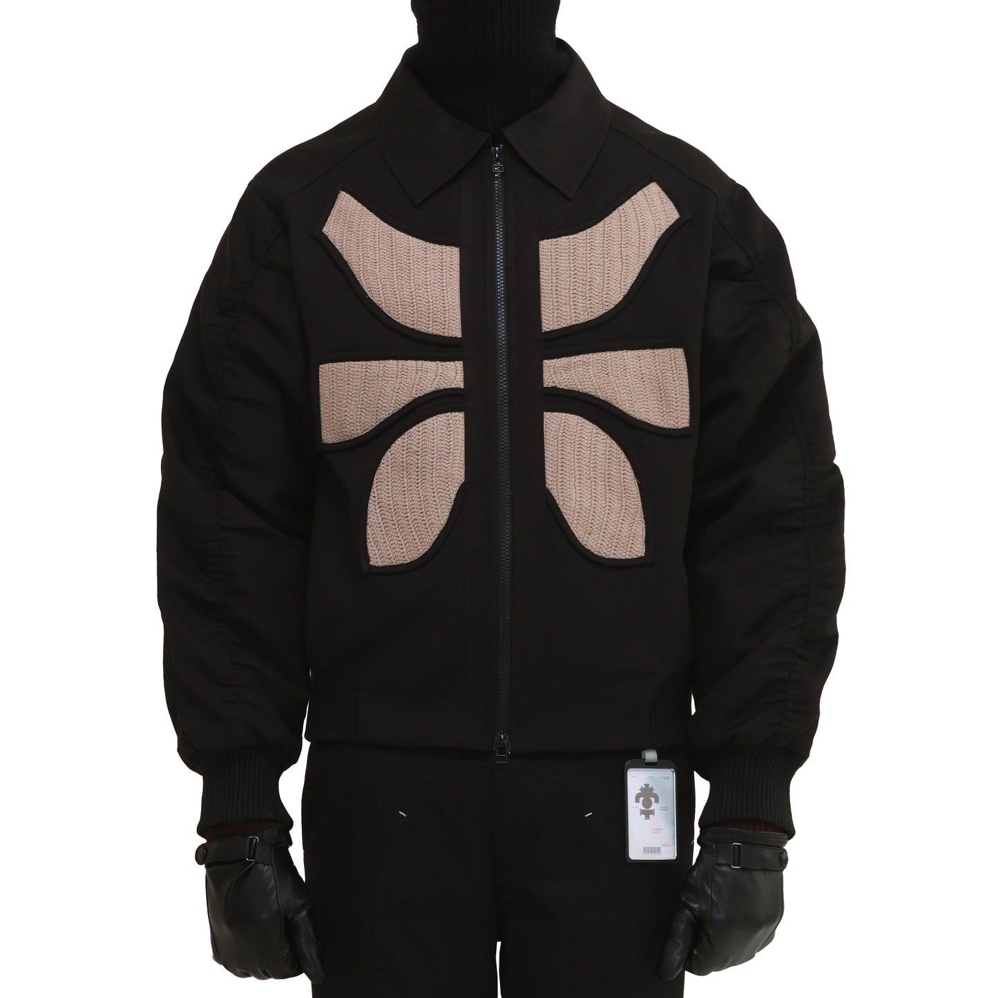 VERTEBRAE BOMBER JACKET- BL