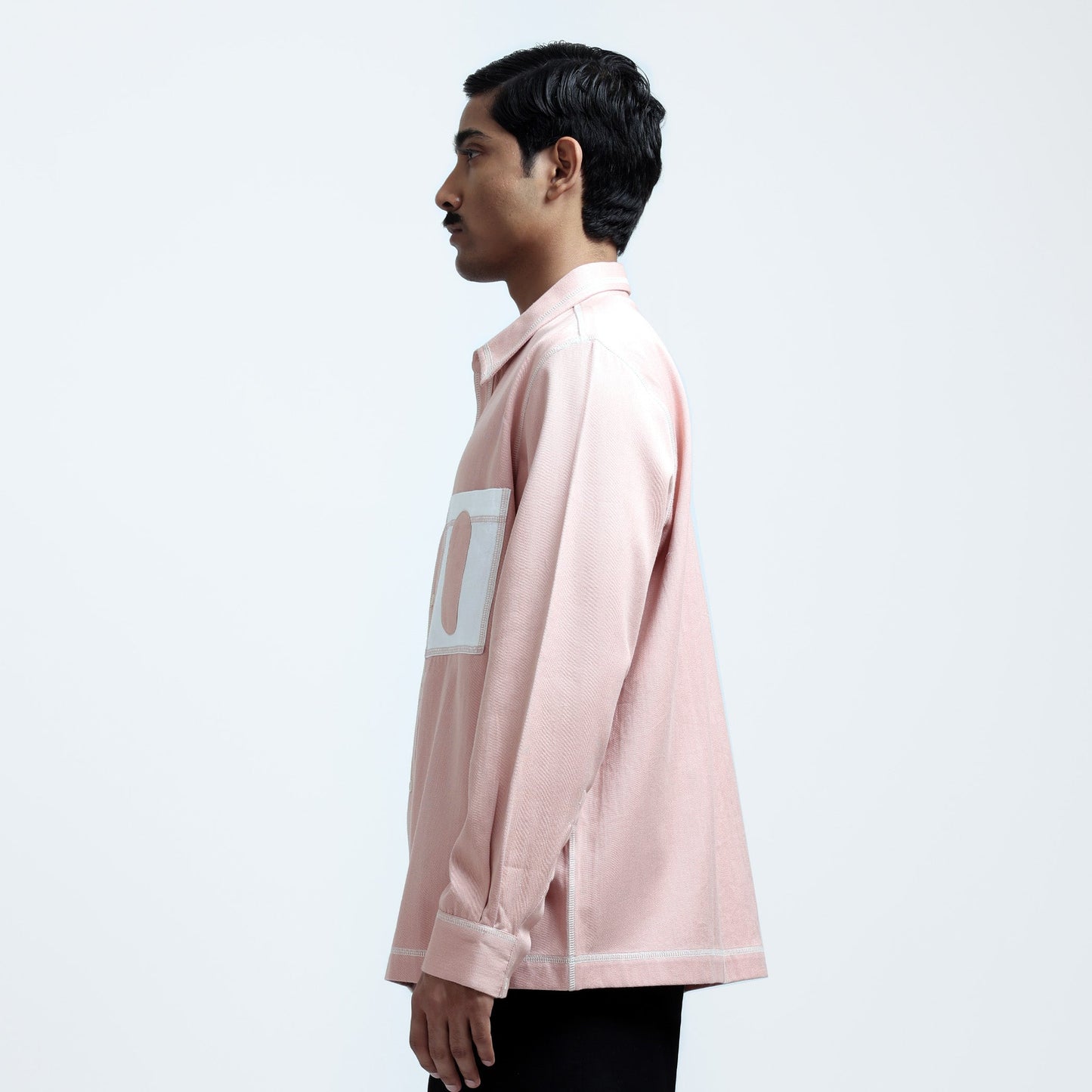 Canopy Denim Shirt- Salmon
