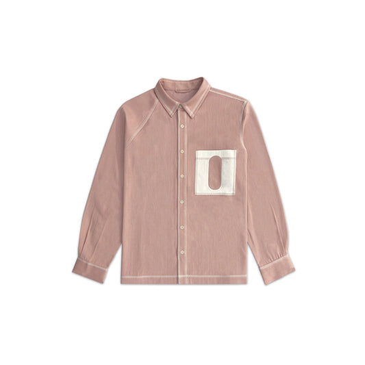Canopy Denim Shirt- Full Sleeves- Salmon