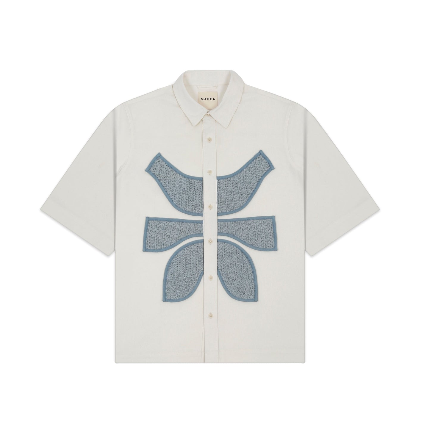 Vertebrae Symbolic Shirt- Off White BLUE
