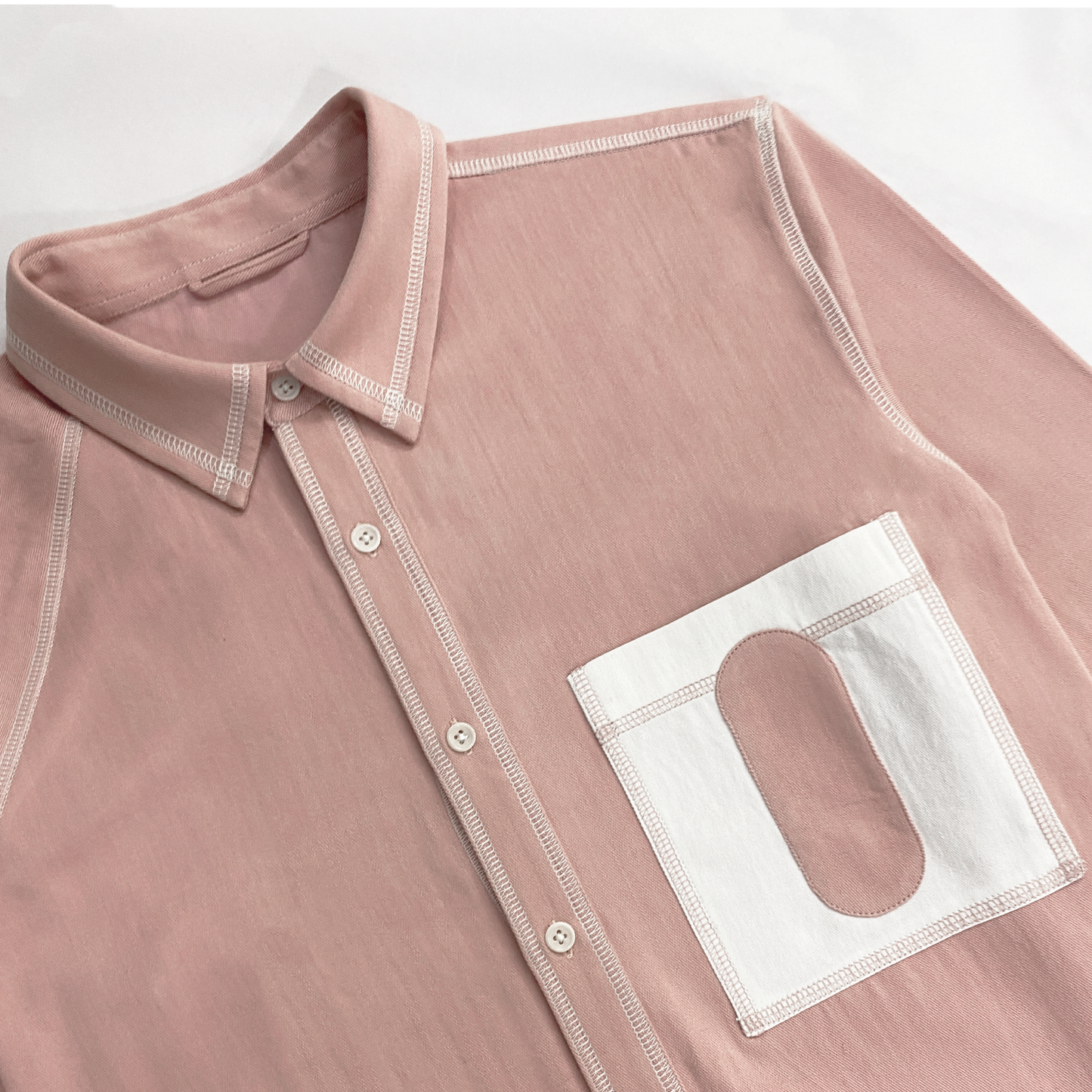 Canopy Denim Shirt- Salmon