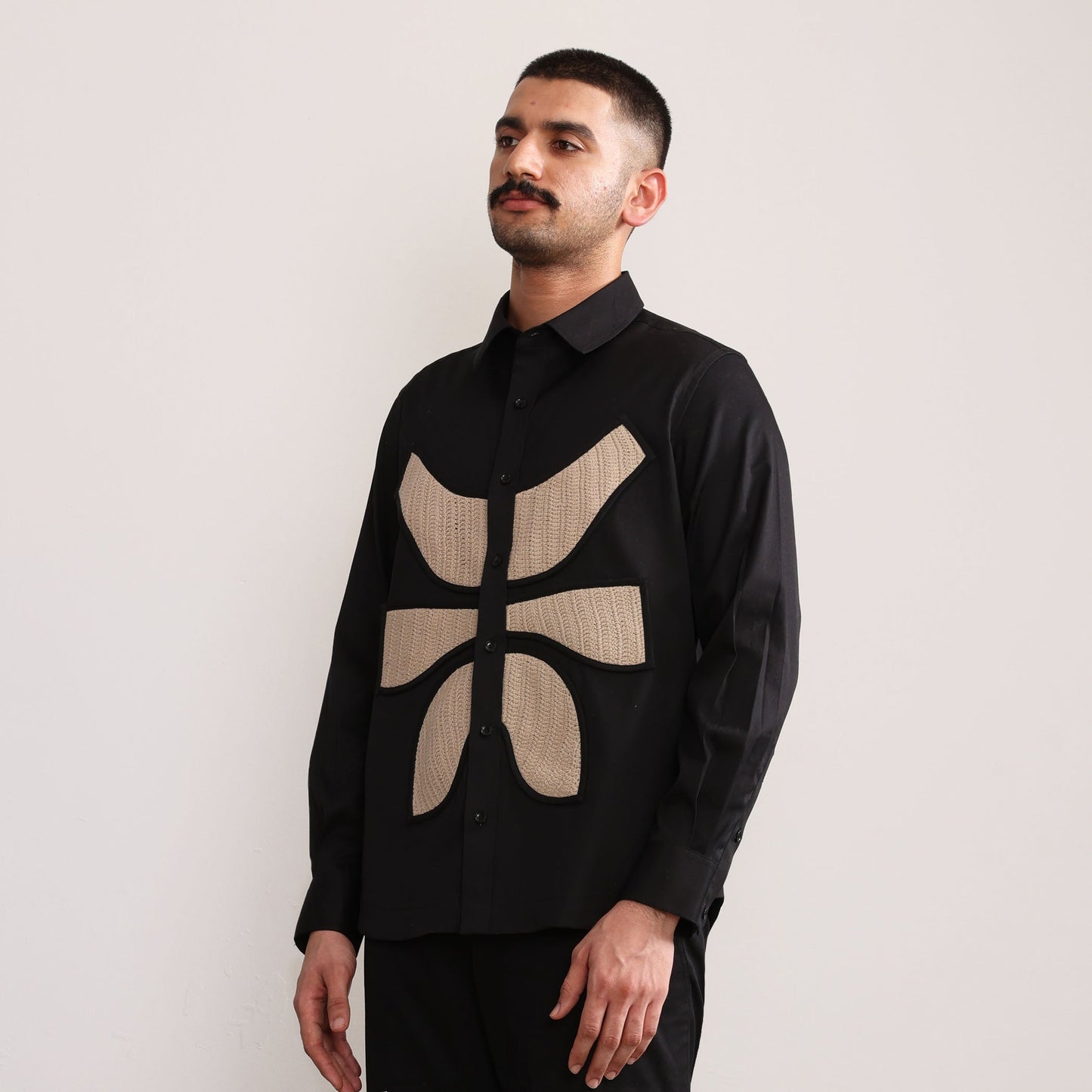 Vertebrae Symbolic Shirt Full Sleeves- Black